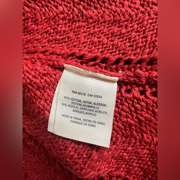 Anthropologie Rich Red Belted Cardigan - Picture 13 of 16